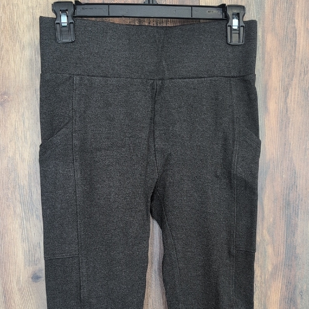 Lou & Grey for LOFT Charcoal Gray Crop Leggings S                           R127